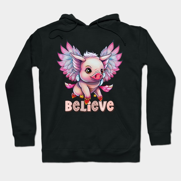 When Pigs Fly: Inspired Design Hoodie by Life2LiveDesign